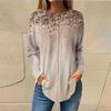 Spring and Autumn Women Long Sleeve T-shirt Fashion Leopard Graphic T-shirts 3d Print Streetwear Ladies Tees Loose Casual Female Tops
