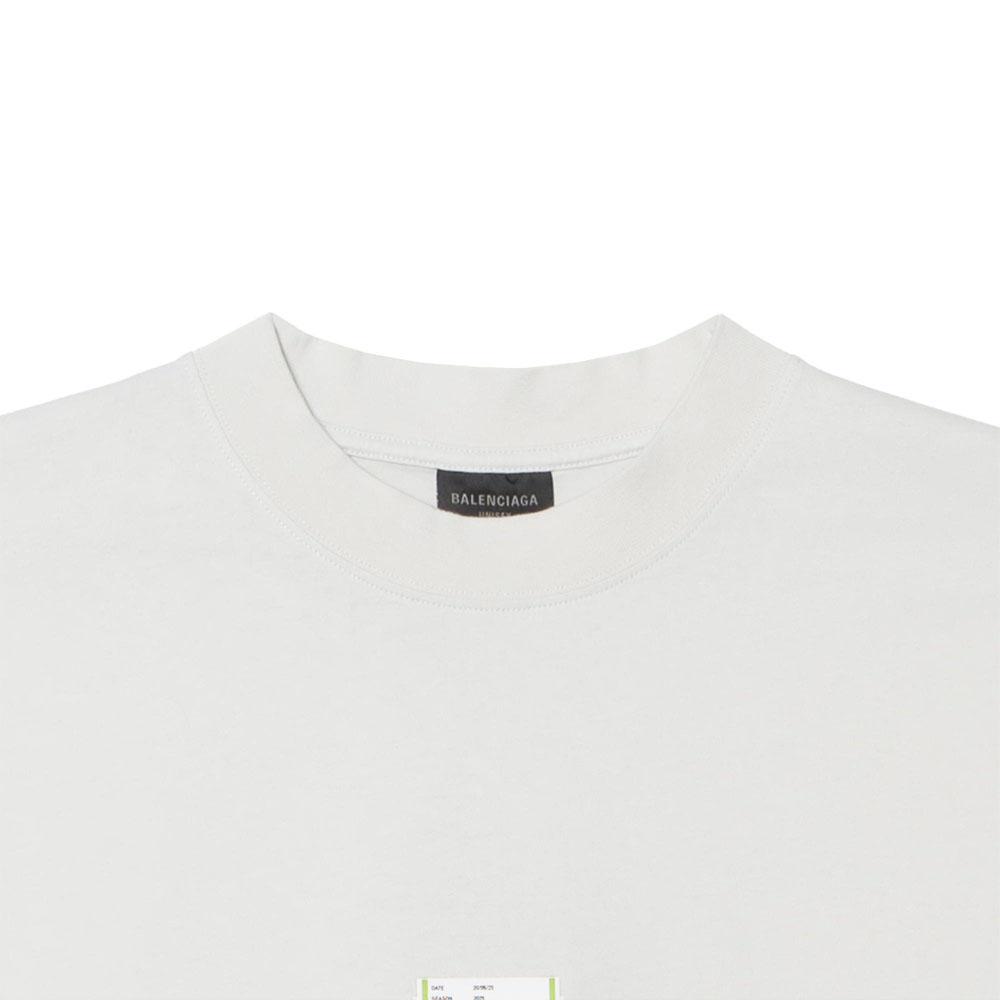 Balenciaga SS25 T Shirt Medium Size Fit Men's White 764235TSVK39012