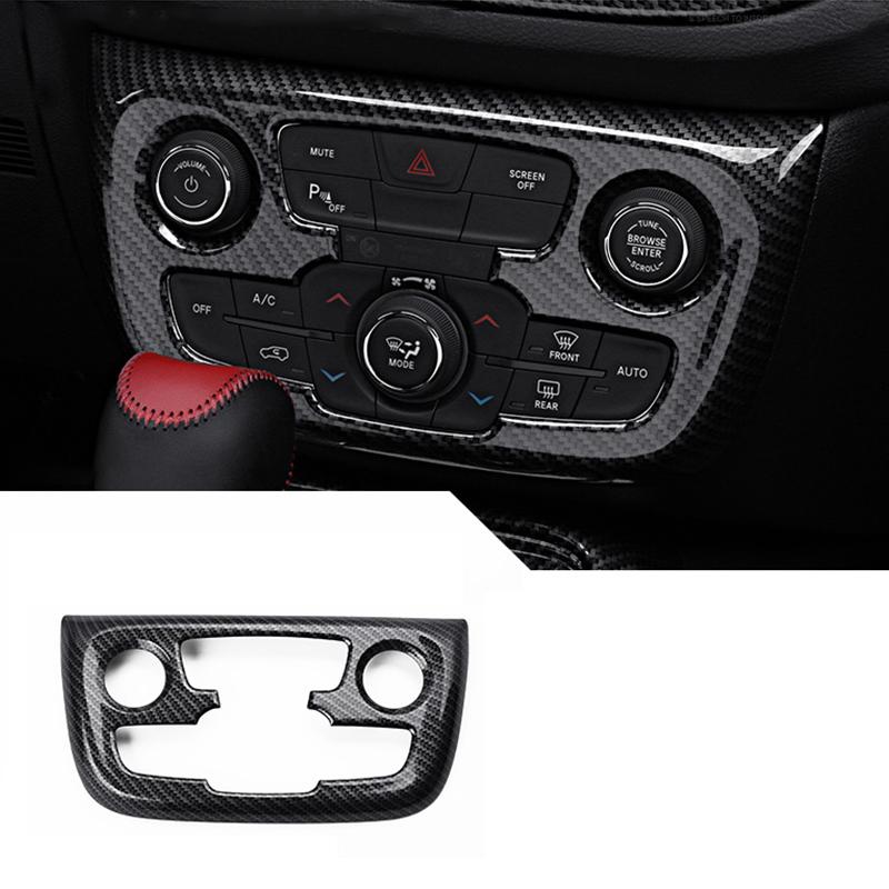For Jeep Compass 2017 2018 2019 2020 ABS Chrome Interior Accessories Car Styling Air Conditioning Adjustment Switch Cover Trim