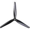 4pcs HQ Macroquad Prop 8X4X3 Tri-Blade Propeller 8 inch CW CCW Propeller Black-Glass Fiber Nylon for RC FPV Drone Quadcopter