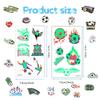 10 Sheets Luminous Soccer Temporary Tattoo,Glow In The Dark, Fan Games Event Tattoo,Party Favors School Reward Prizes Supplies