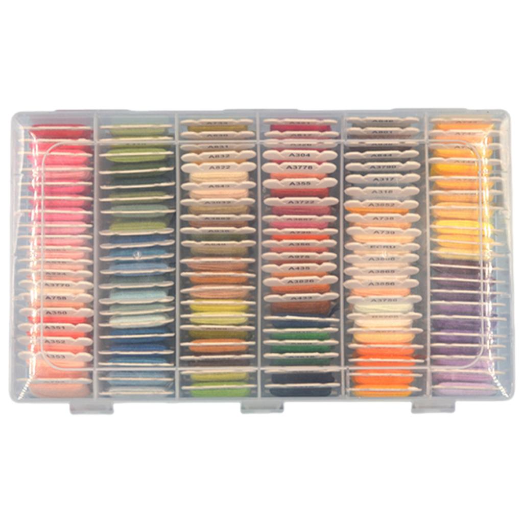 DIY Embroidery Thread with Organizer Box Cross Stitch Supplies Sewing Embroidery Thread Set for Halloween Christmas Mothers Day