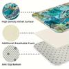 2Pcs Anti Fatigue Kitchen Rugs, OneHouse Sea Turtle Print Waterproof Non-Slip Thick Cushioned Kitchen Mat Heavy Duty Comfort Standing Mat for Kitchen