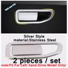 Silver Interior Fit For Peugeot 3008 5008 GT 2017 -  Glove & Gear Shift Box Sequ / AC Vent / Door Handle Bowl Cover Trim