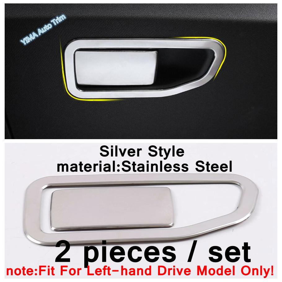 Silver Interior Fit For Peugeot 3008 5008 GT 2017 - Glove & Gear Shift Box Sequ / AC Vent / Door Handle Bowl Cover Trim