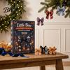 24 Day Countdown Calendar 24Pcs Christmas Advent with Retro 2D Flat Acrylic Bow Ornaments, Decorative Romantic Home Decor Accents Holiday Set for Tree