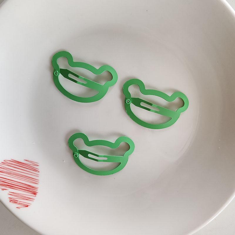 

3pc Cute Colorful Bear Small BB Hairpin Hair Clips for Girls Kids Childs Sweet Gift Hair Accessories Party Holiday Ornament