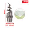 Spiral Cone Atomization Nozzle 1/4" 3/8" 1/2" 3/4" 1" Male Thread Plastic Sprayer Head Stainless Steel Irrigation Mist Sprinkler