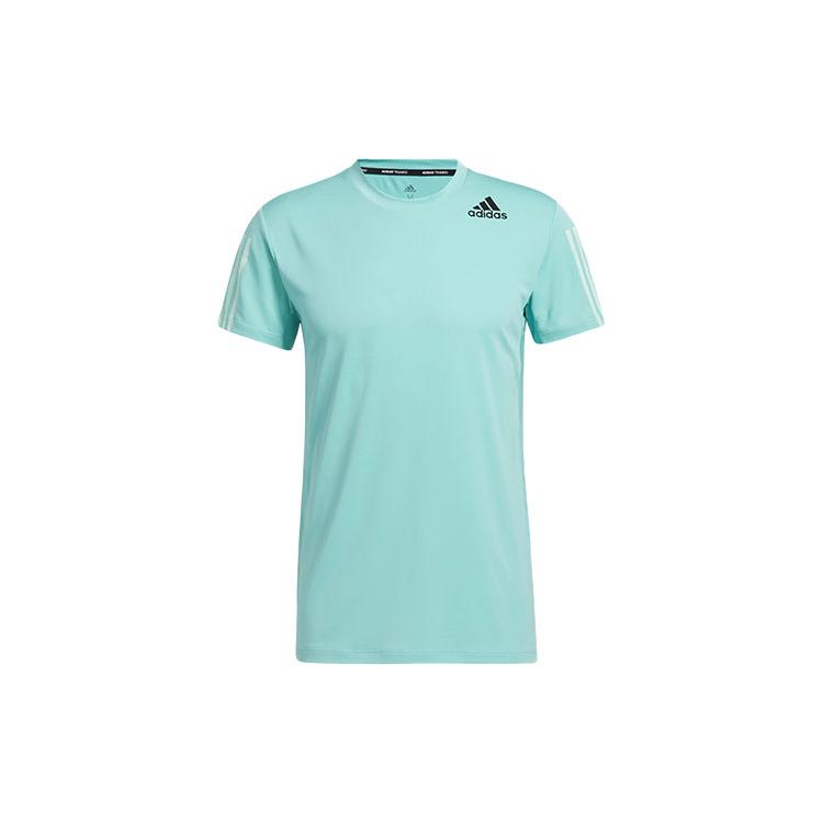adidas T Shirts Men's Sour Mint Crew Neck Moderate Straight Fit GP7654