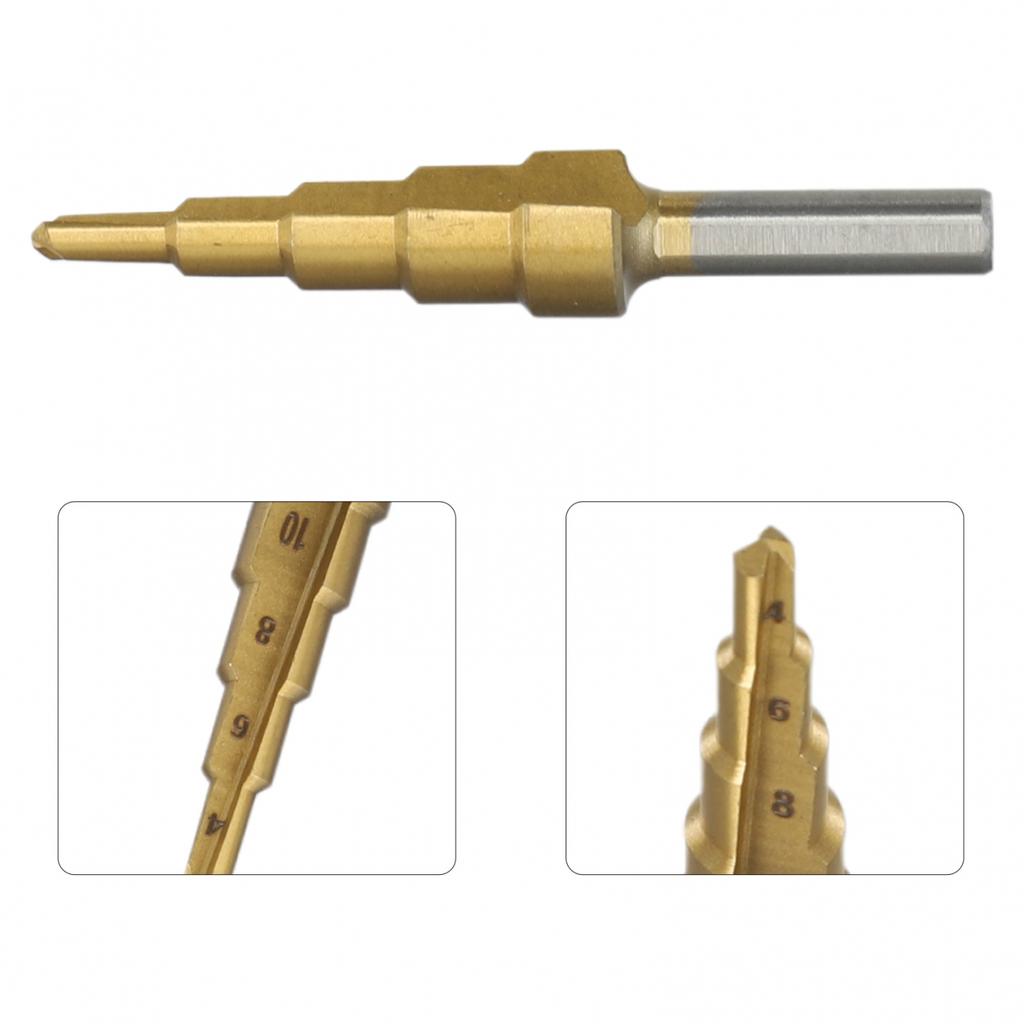 4-32mm/4-20mm/4-12mm Lépcsős Kúpfúró Arany HSS