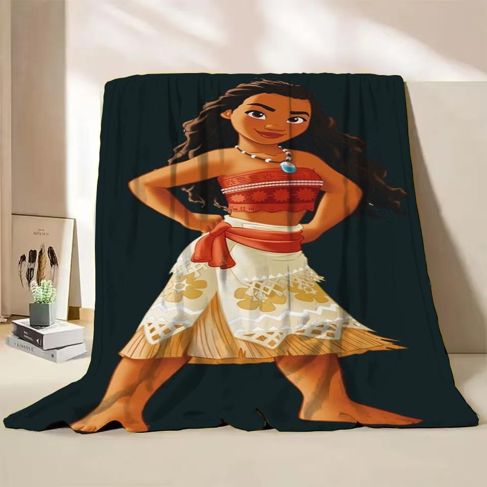 Disney Moana Duffy Flanel Worpdeken voor Bed Sofa Thuis Slaapkamer Kantoor Reizen Kinderdeken Kinderen Winter Warm Cadeaus
