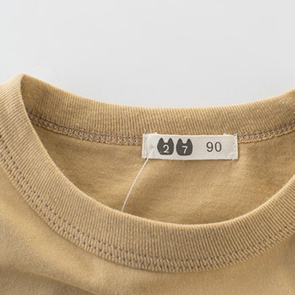 Унисекс Детская футболка Хлопок Милый Мультяшный Рисунок Топы Для 1-7 Лет