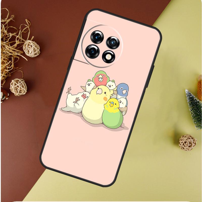 Chubby Cockatiel Parrot Bird For OnePlus Nord CE 4 3 2 Lite N20 N30 9 10 Pro 8T 9RT 10T 10R 13R 12R 11 12 13 Phone Case