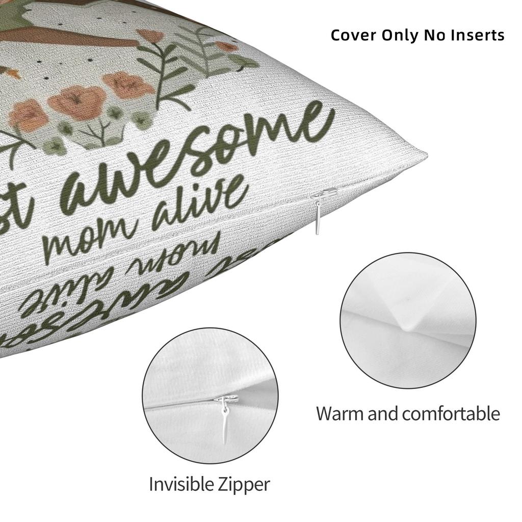 Decorative Pillowcase Happy Mother'S Day Accessories Seat Throw Pillow Case Cover Zipper Multi-Size