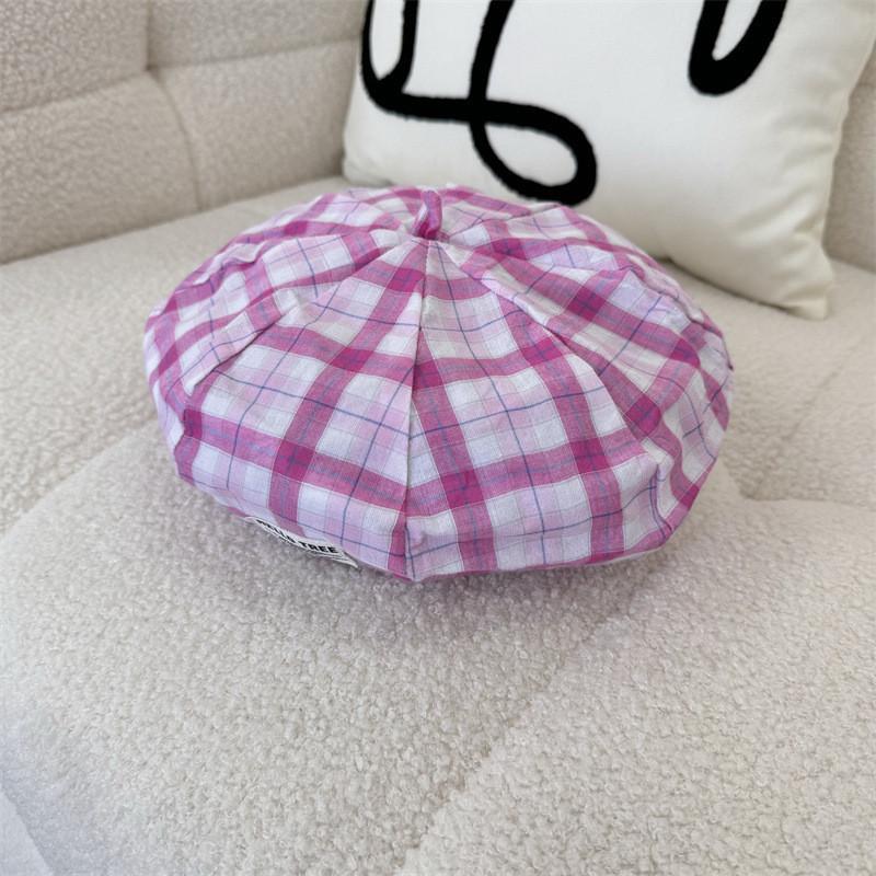 

Cloud Octagonal Beret Hat Women Sweet Lovely Small Beret Painter Cap Spring Summer Quick-drying Lightweight Sunhat рожевий