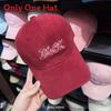Minimalist Cotton Embroidered Geometric Baseball Cap For Summer And Spring Wear