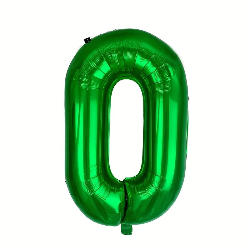 1/2pcs 32-Inch Green Number Balloons-Aluminum Foil Mylar Digit Balloons for Birthday Partie,Anniversaries,new Year&Celebrations