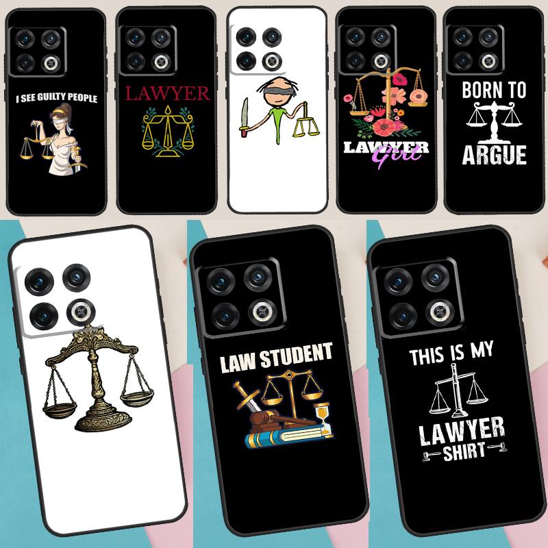Law Lawyer Judge Justice Cover For OnePlus Nord 3 2 CE 4 Lite N20 N10 N30 OnePlus 8T 10T 13 13R 12 12R 11 10 Pro Case