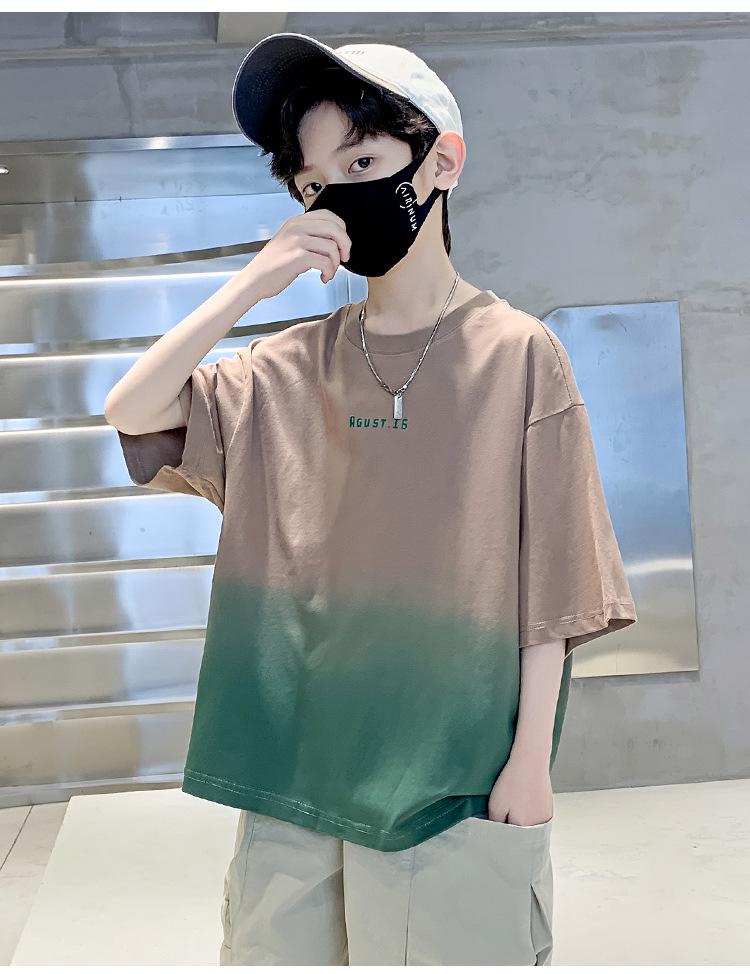 T-shirt à manches courtes 100 % coton pour garçon - Nouveau style Été 2026