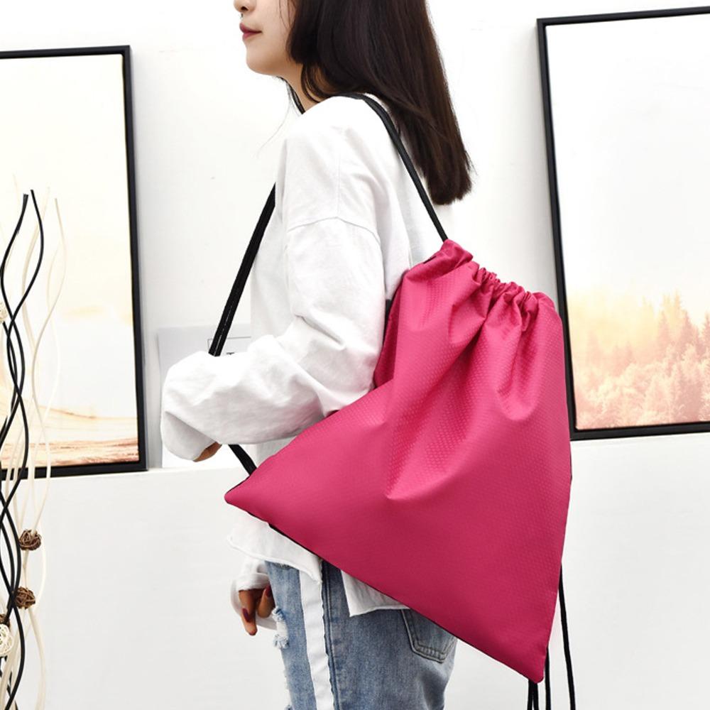 2 Pcs Durable Oxford Cloth Gym Sack Waterproof Lightweight Sports Drawstring Backpack Drawstring Backpack Outdoor Sports