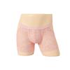 Lencería Sissy para Hombres Gays Sexy Calado Espalda Descubierta Pantalones Cortos de Boxeador Encaje Bordado Transparente Ropa Interior para Crossdresser Braguita Hueca en el Trasero