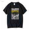 Sunn O T Shirt Men Size Cotton Black Zz1042 Long or Short Sleeves Vintage Washed Slightly Stylish Stretched Fashion