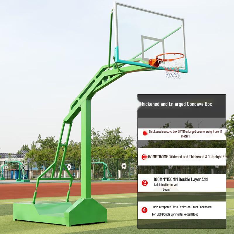 Ningjuli Outdoor Portable Adult Basketball Hoop