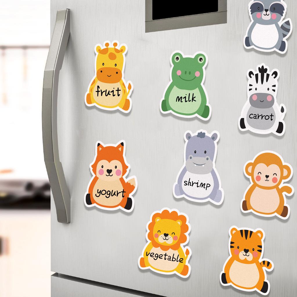 240Pages Cartoon Jungle Animal Memo Pads Set Refrigerator Sticky Notes Stationery Label Notepad Self-Adhesive Memo Book Supplies