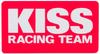 Pièces de Moto Kijima Autocollant Équipe KISS Racing Base Rose/Lettres Blanches
