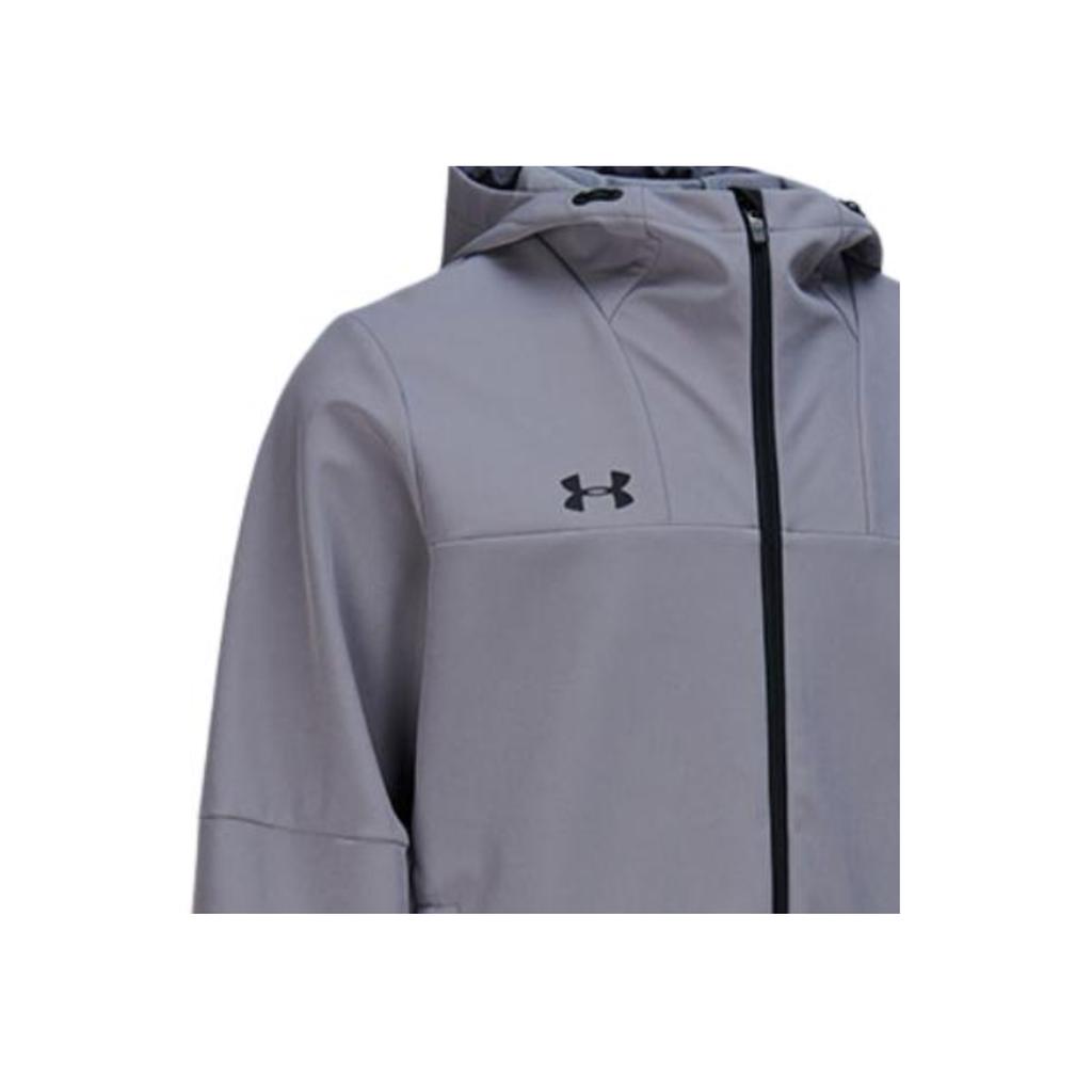 Under Armour Logo Bunda s kapucňou Tkaná fleecová vetrovka Unisex bundy Titánovo-sivá 24600408-024
