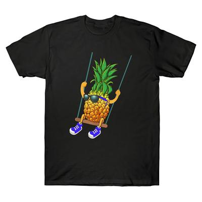 Swinging Pineapple Swinger Camiseta unisex con gráfico divertido de manga corta
