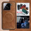 For Xiaomi 15 Case Magnetic Shockproof Cover For Xiaomi 15 12T Pro Funda For Xiaomi 14T Pro Vintage Classic Leather Phone Cases