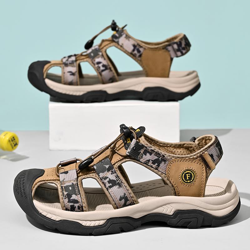 FashionQuick Dry Wading Aqua Shoes Summer Anti-collision Toe Mens Sandals Outdoor Walking Casual Shoes Hiking Men Slippers Beach Shoes