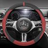 Suede Car Steering Wheel Cover for Mercedes Benz E GLC CLE CLA CLS C B A T GLA SLC 260 200 300 400 220 350 250 180 Accessories BG1