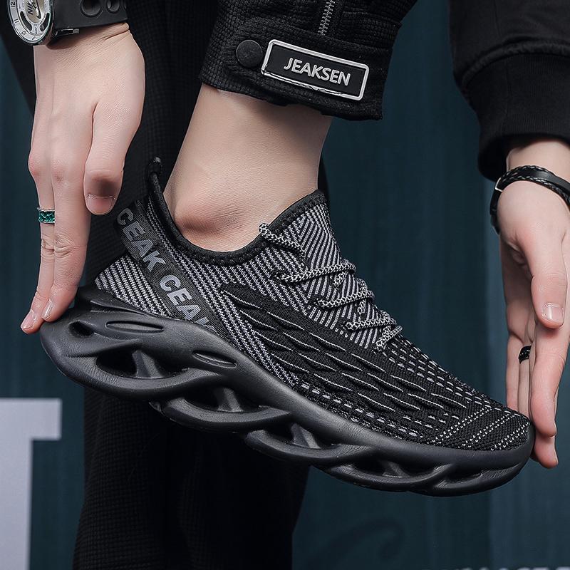 Übergröße Atmungsaktive Laufschuhe Herren Sneaker Atmungsaktiv Paar Outdoor Freizeit Wanderschuhe Voll mit Jogging-Schuhen