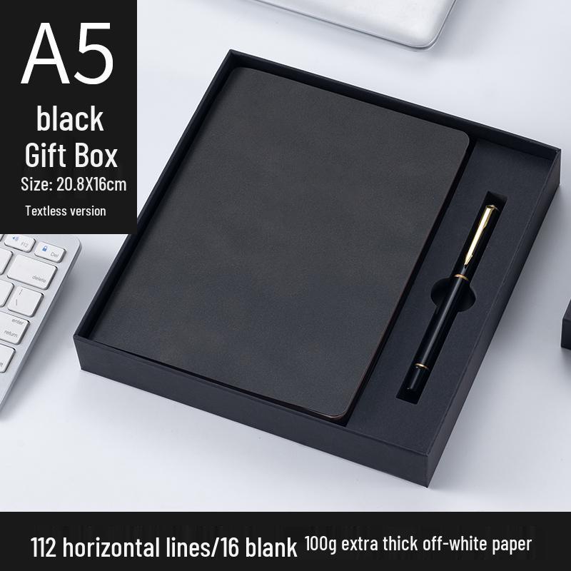 Customizable Sheepskin Notebook with Pen & Free Engraving - Company Logo 2025 Diary, A6/A5/B