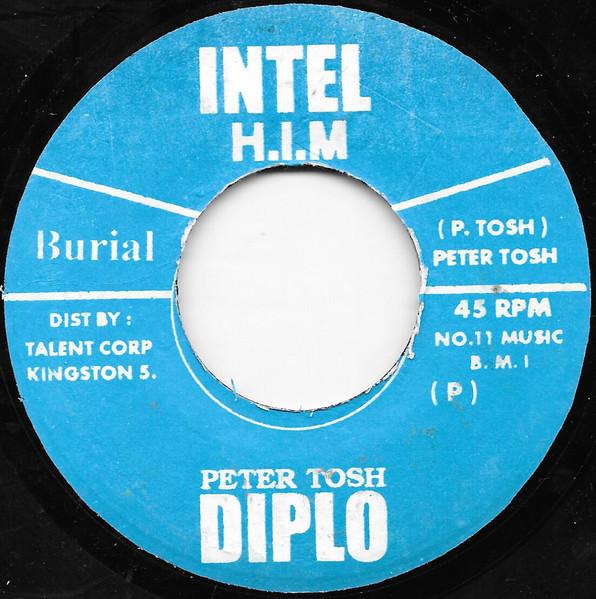 

7inch Record PETER TOSH - Burial NONE Intel Diplo Jamaica Reggae, Ska & Dub Used
