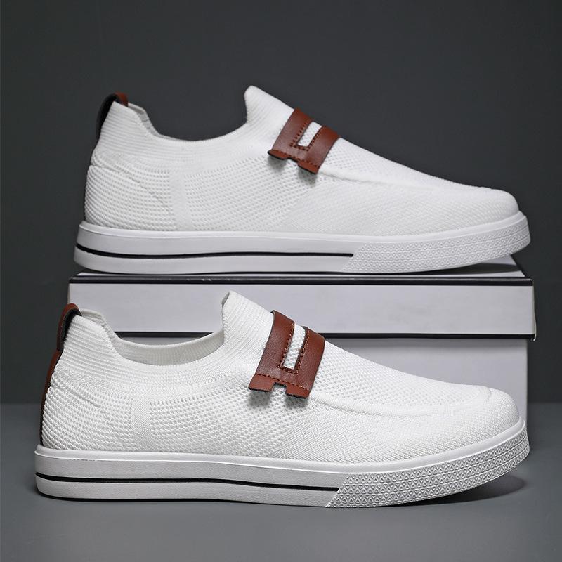 Men's Shoes Summer New Breathable Casual Shoes Large Size Soft Elastic Mesh Shoes Sports Shoes Lightweight Business Men's Shoes Trend