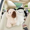 Dog Shaped Wall Mounted Tissue Box for Home Decoration Hanging Car Paper Towel Holder Home Decoration Accessories