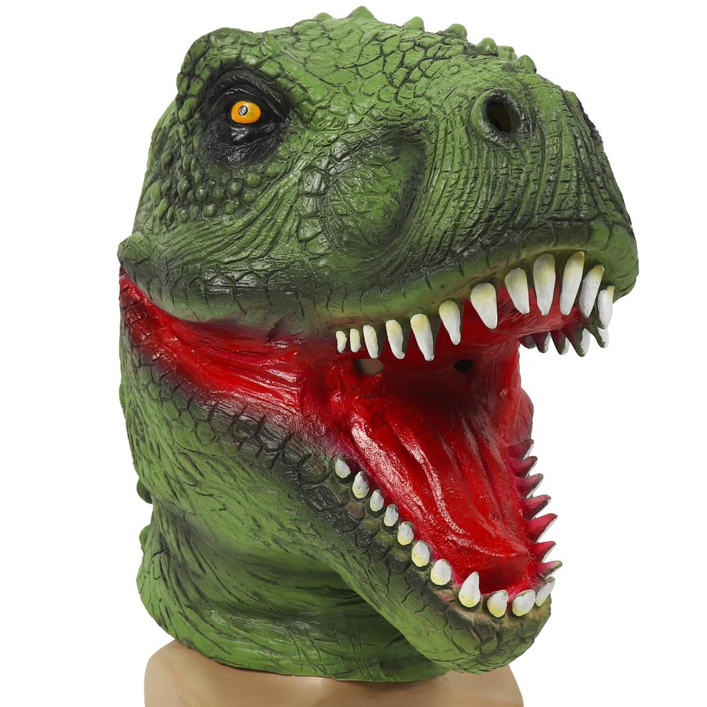 Jurský park Zelená maska dinosaura Vánoce Halloween Dinosaurus z Jurského parku Zuřivý Tyrannosaurus Rex Maska