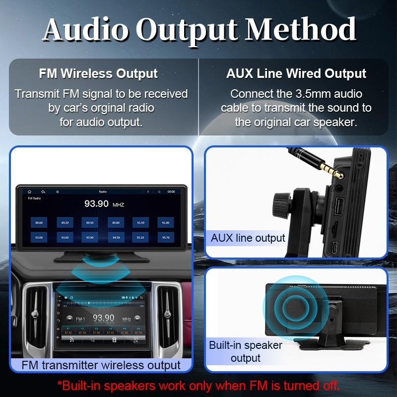 10.26 İnç Otomatik MP5 Çalar Araba Stereo Radyo Kablosuz Carplay Monitör Android Dokunmatik Ekran Bluetooth Araç Oynatıcı