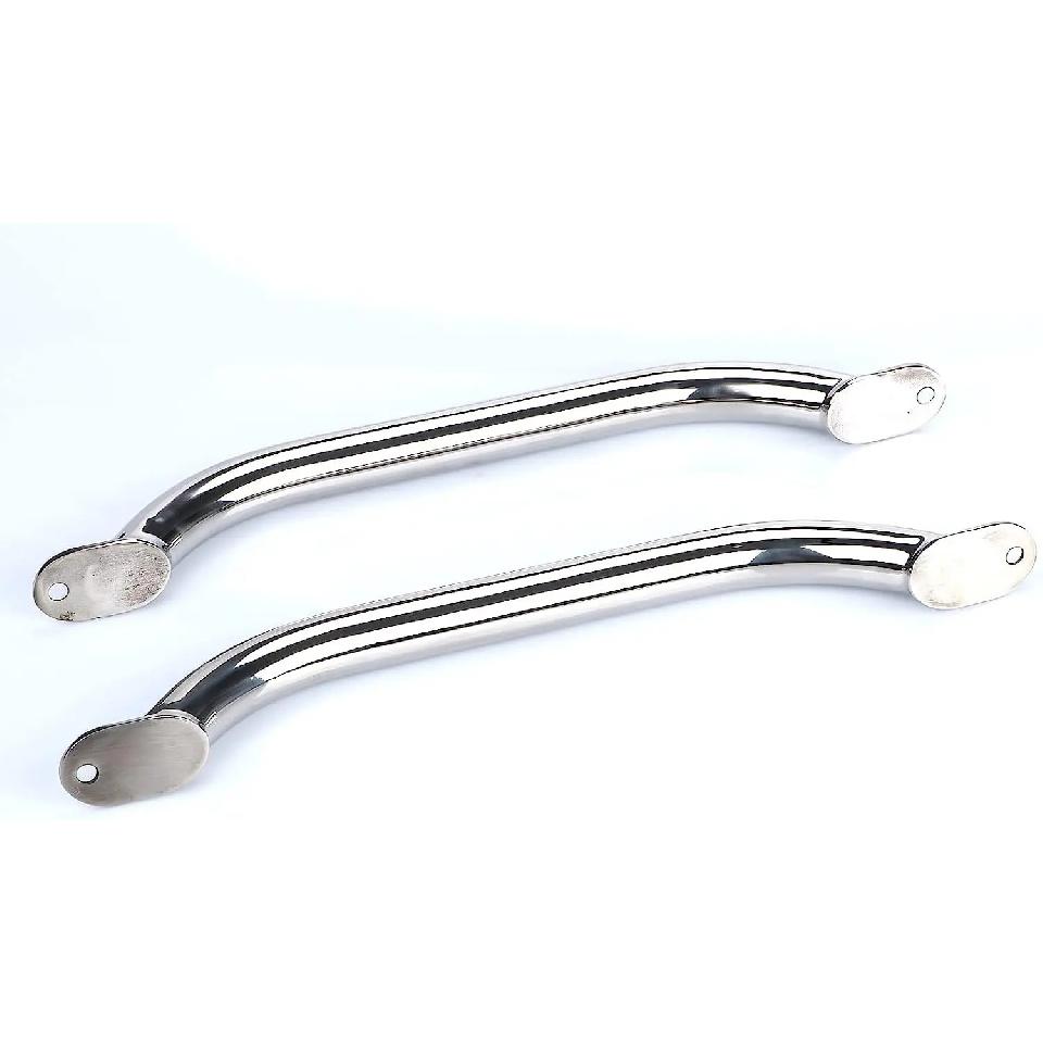 2 Pieces Stainless steel 12'' Boat Polished Boat Marine Grab Handle Handrail boat accessories marine