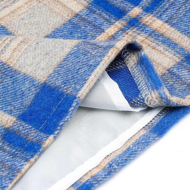JKASHDK Gonne Casual Estive Primaverili da Donna con Stampa a Quadri