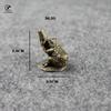 Style Copper Frog Incense Burner Antique Brass Animal Figurines Incense Holder Base Tea Pet Desk Decoration Home Decor Ornament