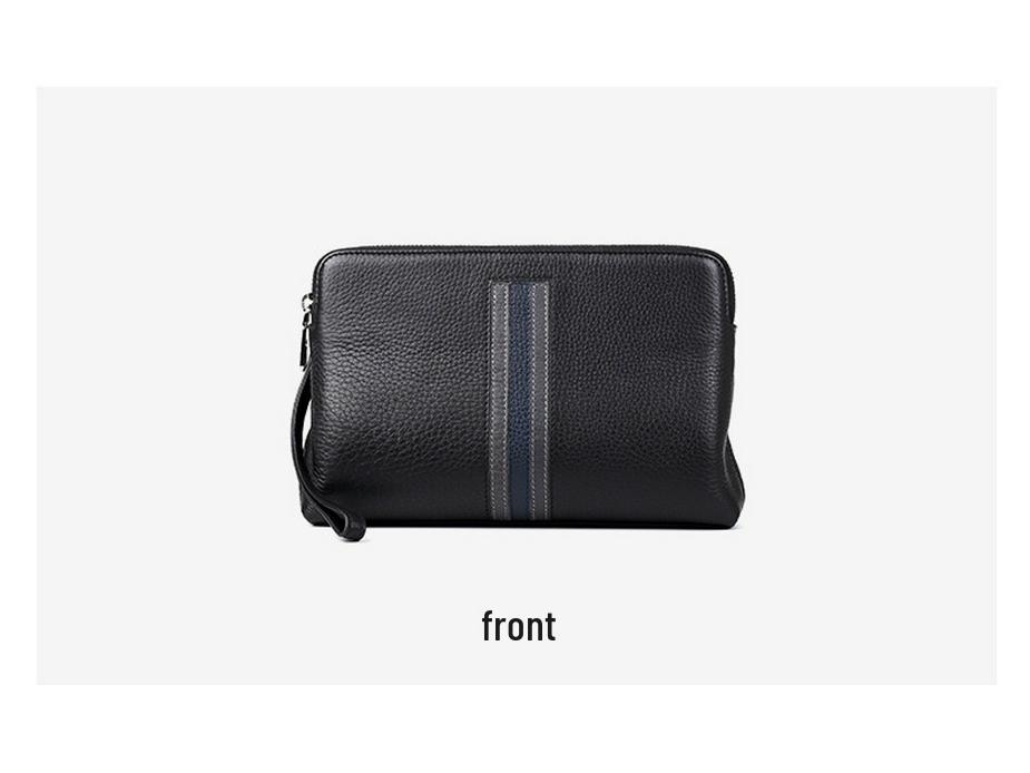Men's Genuine Leather Large Capacity Clutch - Fashionable Envelope Bag In First Layer Cowhide
