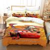 3D Digital Printing Three-Piece Anime Cars Quilt Cover Bedding Bedding Kit