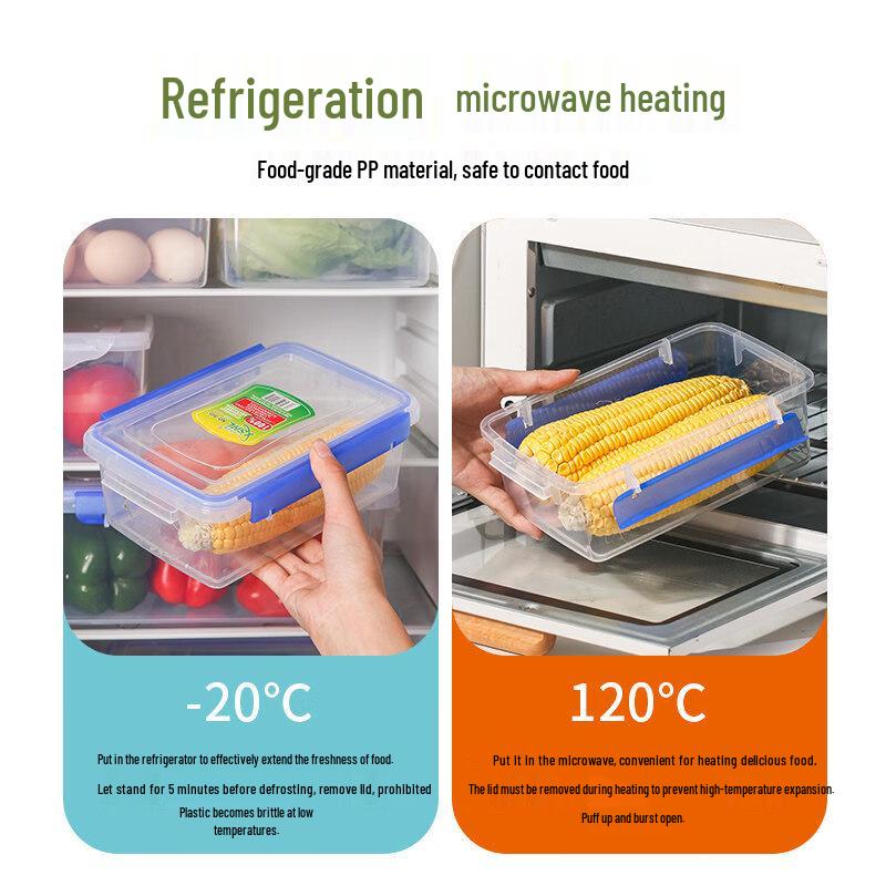 ZISIZ Plastic Transparent Food Storage Container