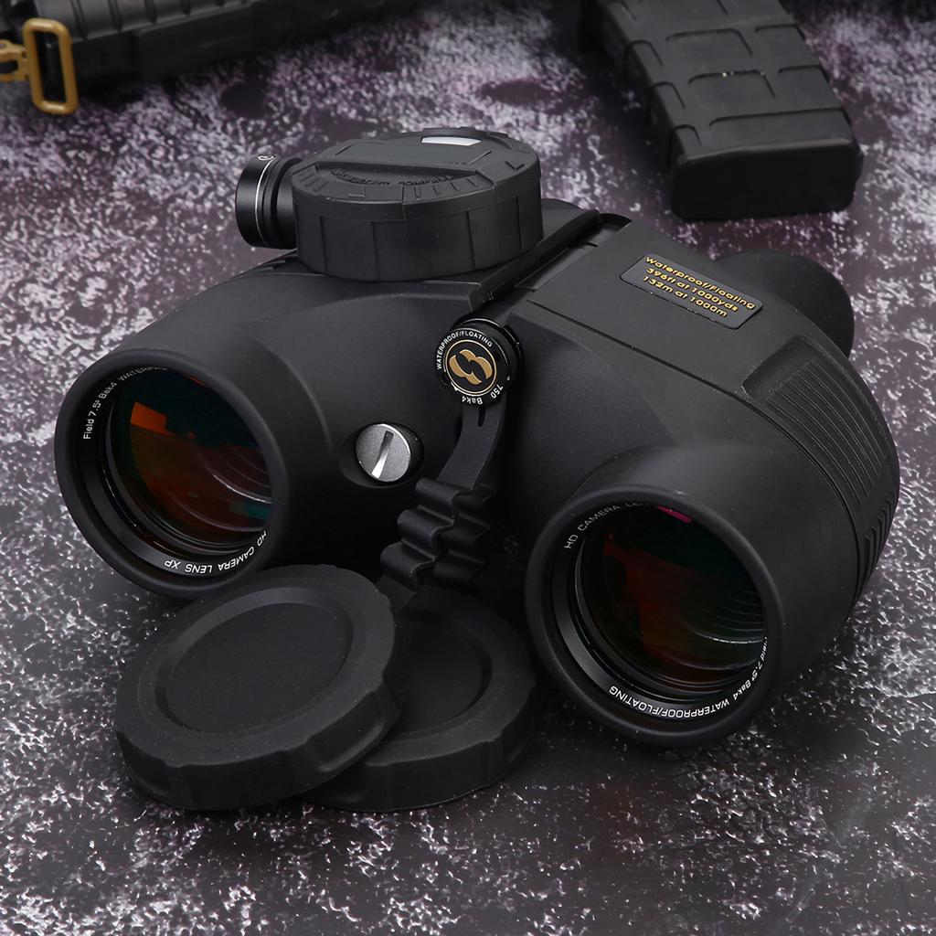 7 X 50 Outdor Military Waterproof HD Binoculars with Compass Range Finder