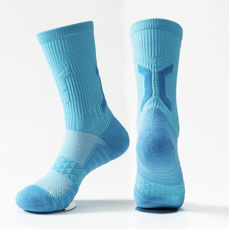 Herren professionelles Basketballtraining Elite Atmungsaktiv schnelltrocknend Handtuchsohle Schweißableitend Sport Drucksocke