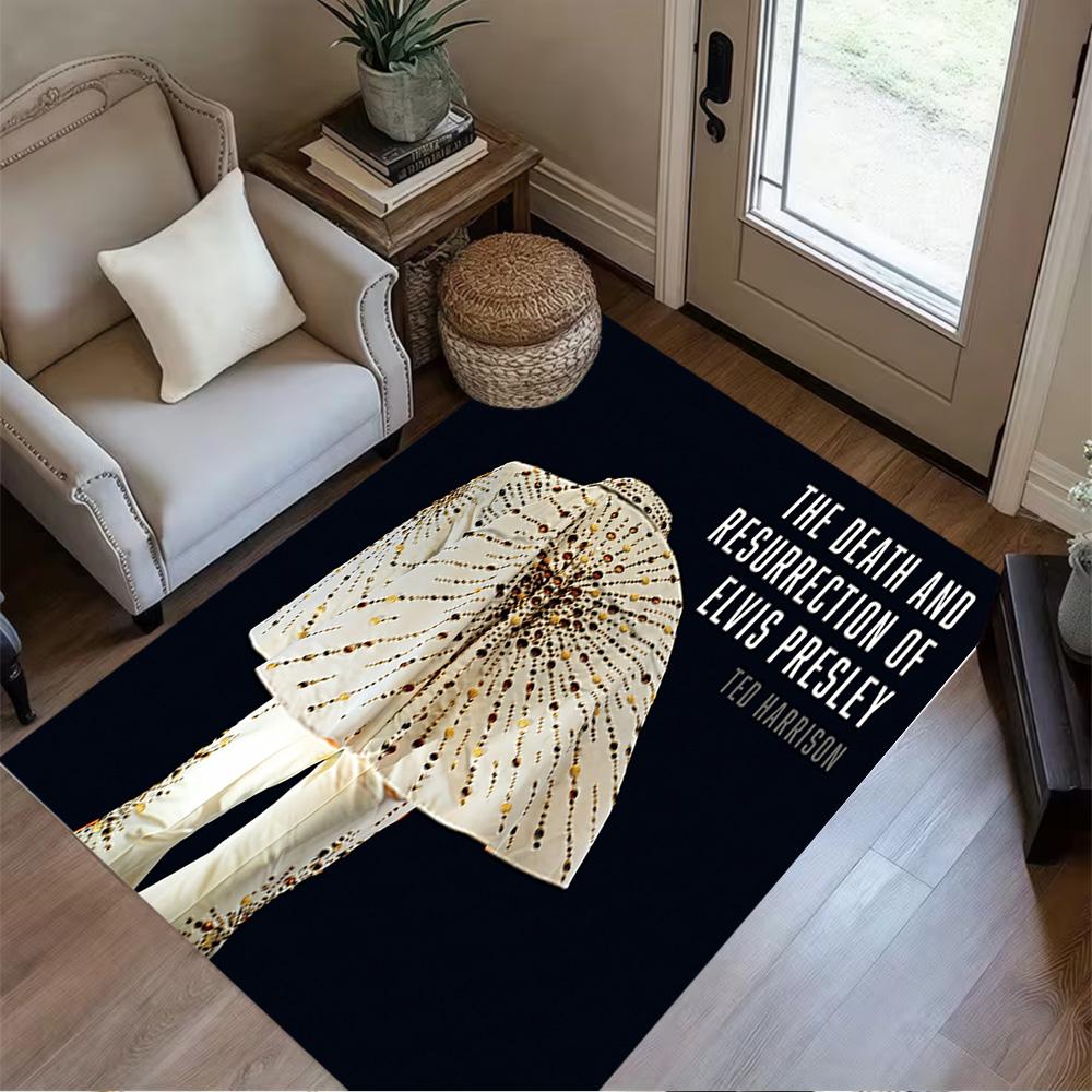Elvis Presley Legend Area Rug Design for Study room Dormitory Game Room Outdoor Antislip Carpet Anime Office Decor Wedding Party Gift